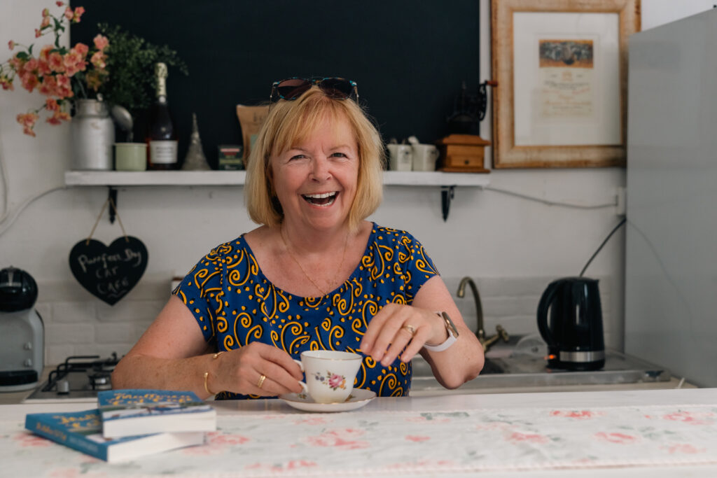 Jan Edwards in Mallorca, photo by Vic McLeod 