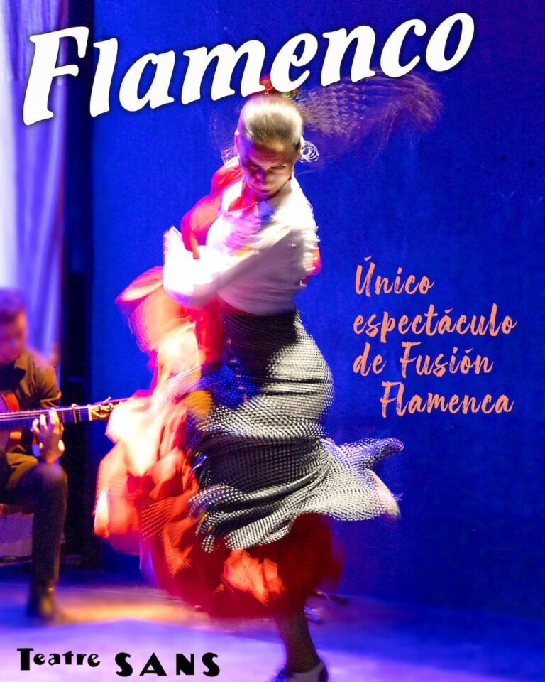 Flamenco dancer performing during Flamenco Nights at Teatre Sans in Palma