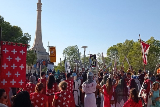 Moors and Christians re-enactment during the Festes del Rei en Jaume in Santa Ponça